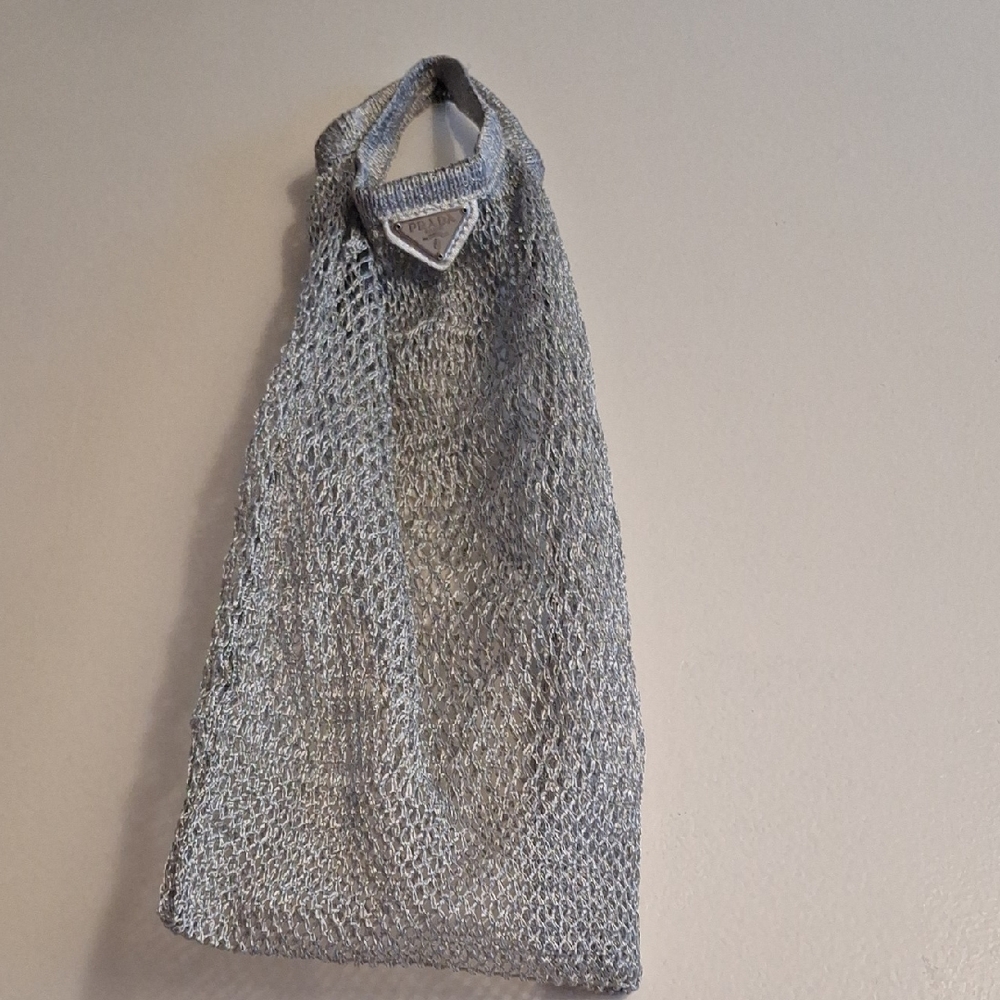 Prada Silver Mesh Tote